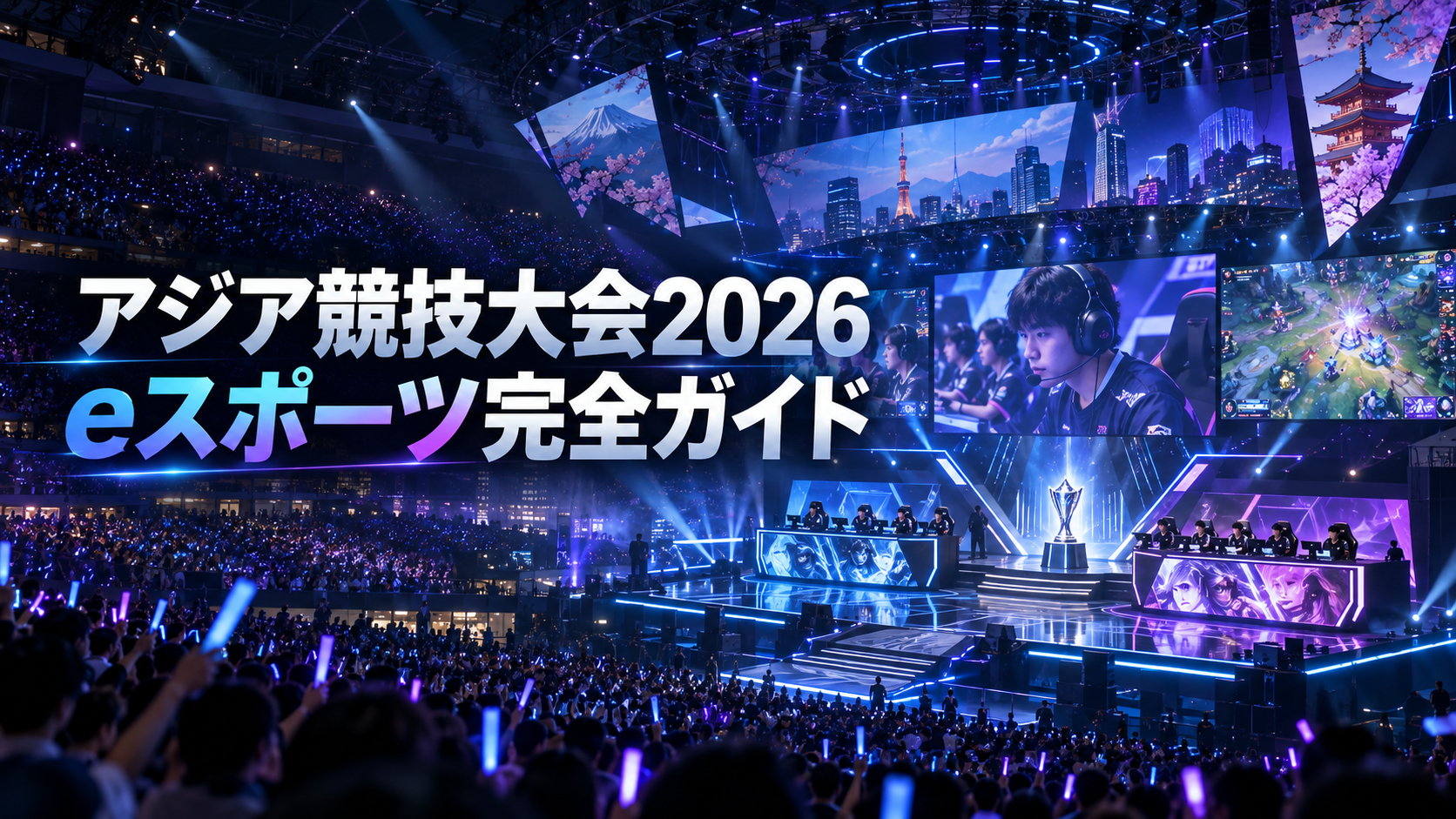 アジア競技大会2026 eスポーツ完全ガイド｜全11種目・13タイトルの見どころと観戦ポイント